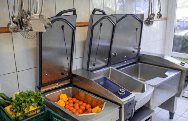 High-first-class meals carrier system and commercial food service device for expert kitchens